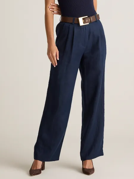 100% European Linen Pleated Trouser